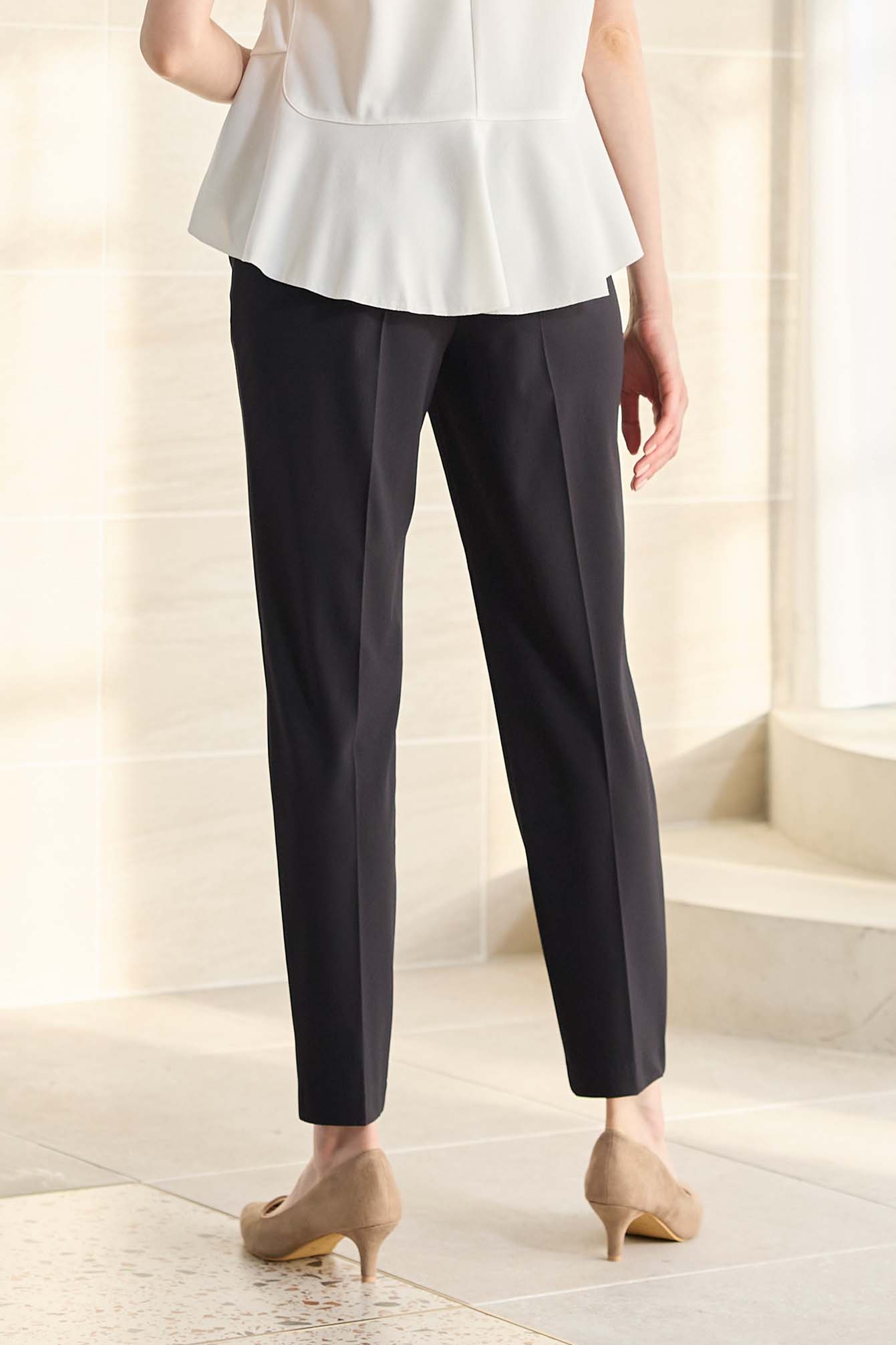 【おまとめ割 対象】サーラドライ 吸水速乾 接触冷感 イージースラックス テーパード