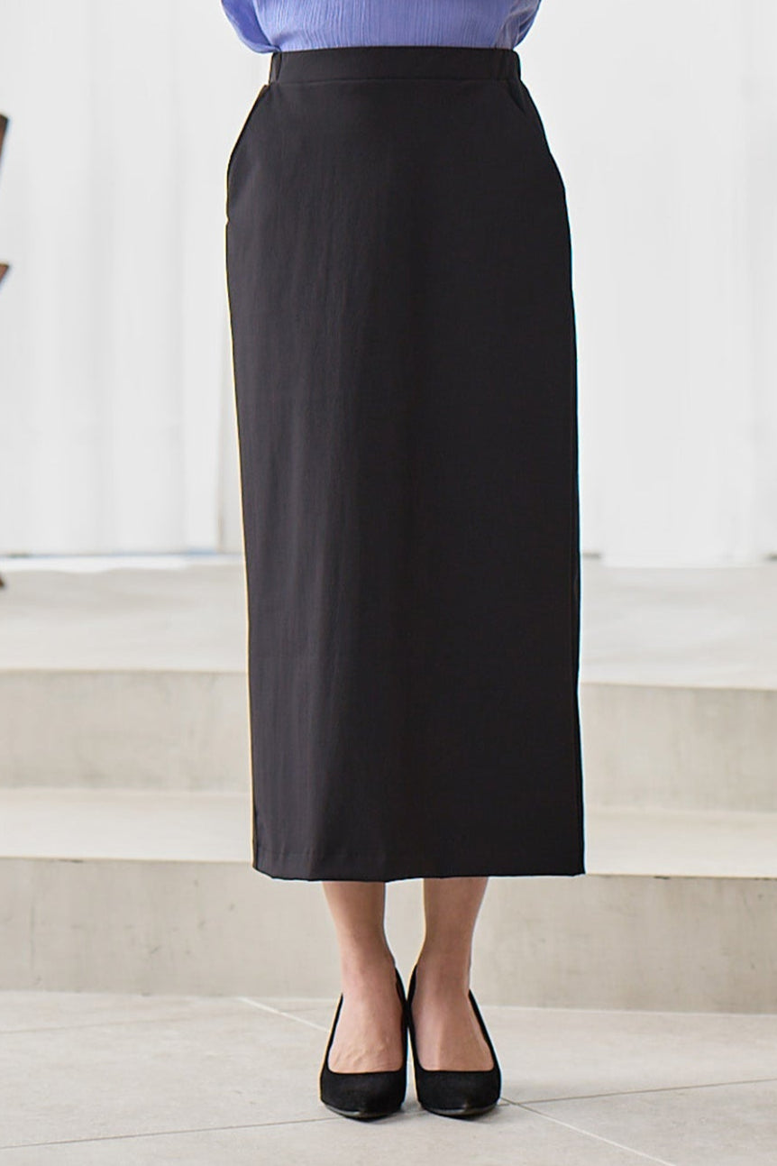 サーラドライ 吸水速乾 接触冷感 イージースラックス セミタイトスカート