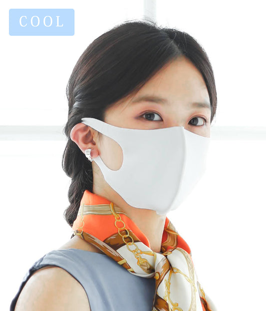 【日本製】洗える超伸縮さらピタフィットマスクCOOL2枚組(品番M-003)