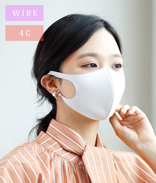 【日本製】 洗える超伸縮4ガードフィットマスク+ワイヤー 1枚入(品番SMSK-003)
