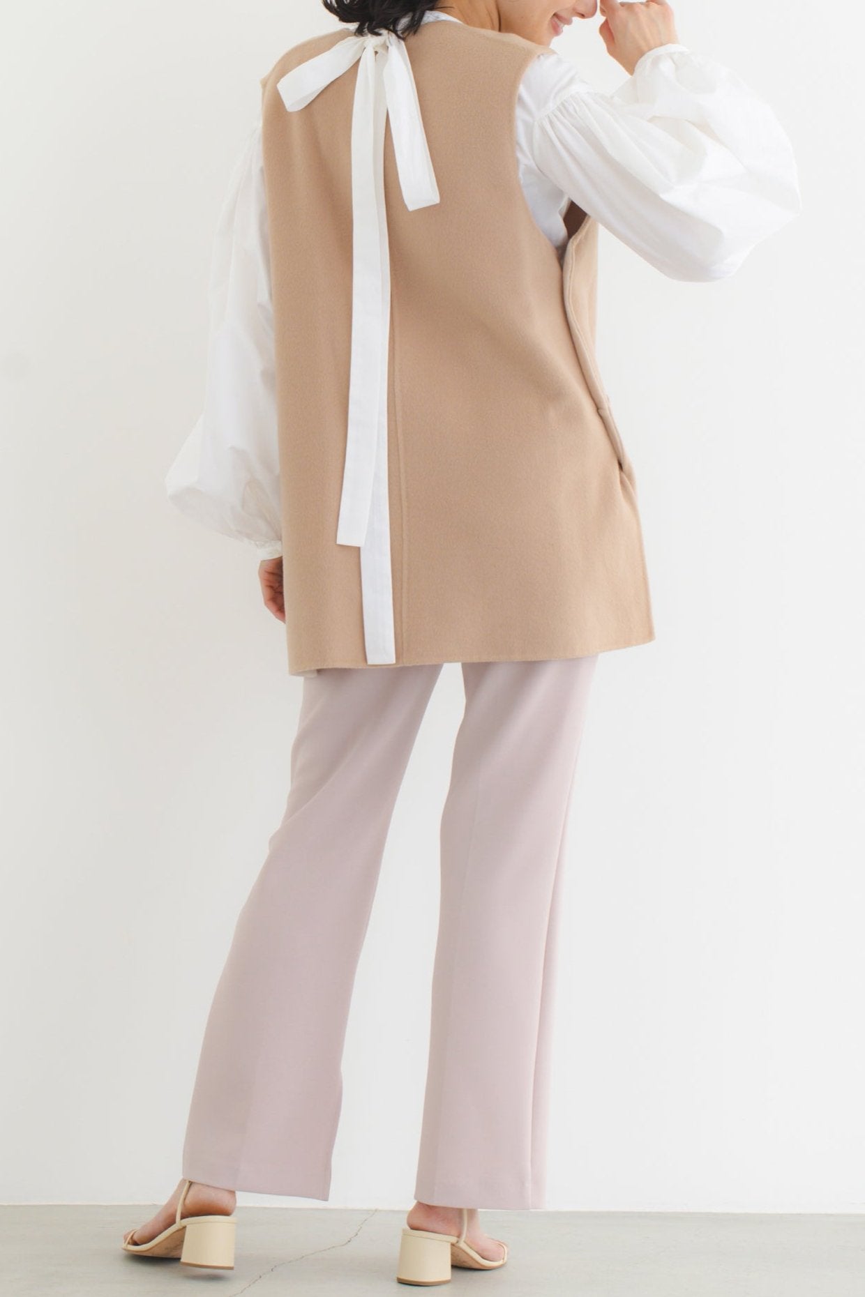 ダブルクロス ピンタックフレア