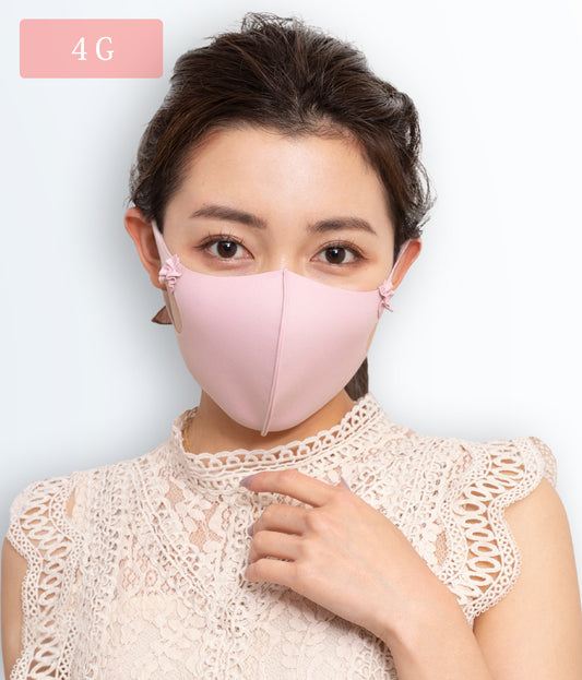 【日本製】 洗える超伸縮4ガードフリルマスク 1枚入り(品番M-006-FR)