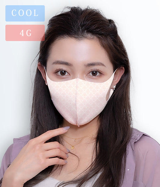 【日本製】 洗える超伸縮4ガードプリントマスクCOOL 2枚組(品番M-014)