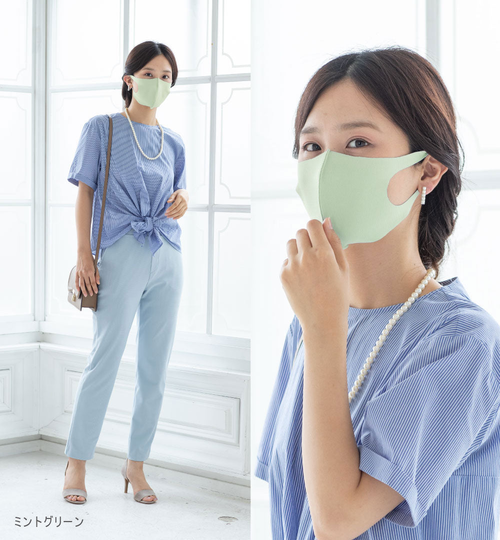 【日本製】洗える超伸縮さらピタフィットマスクCOOL2枚組(品番M-003)