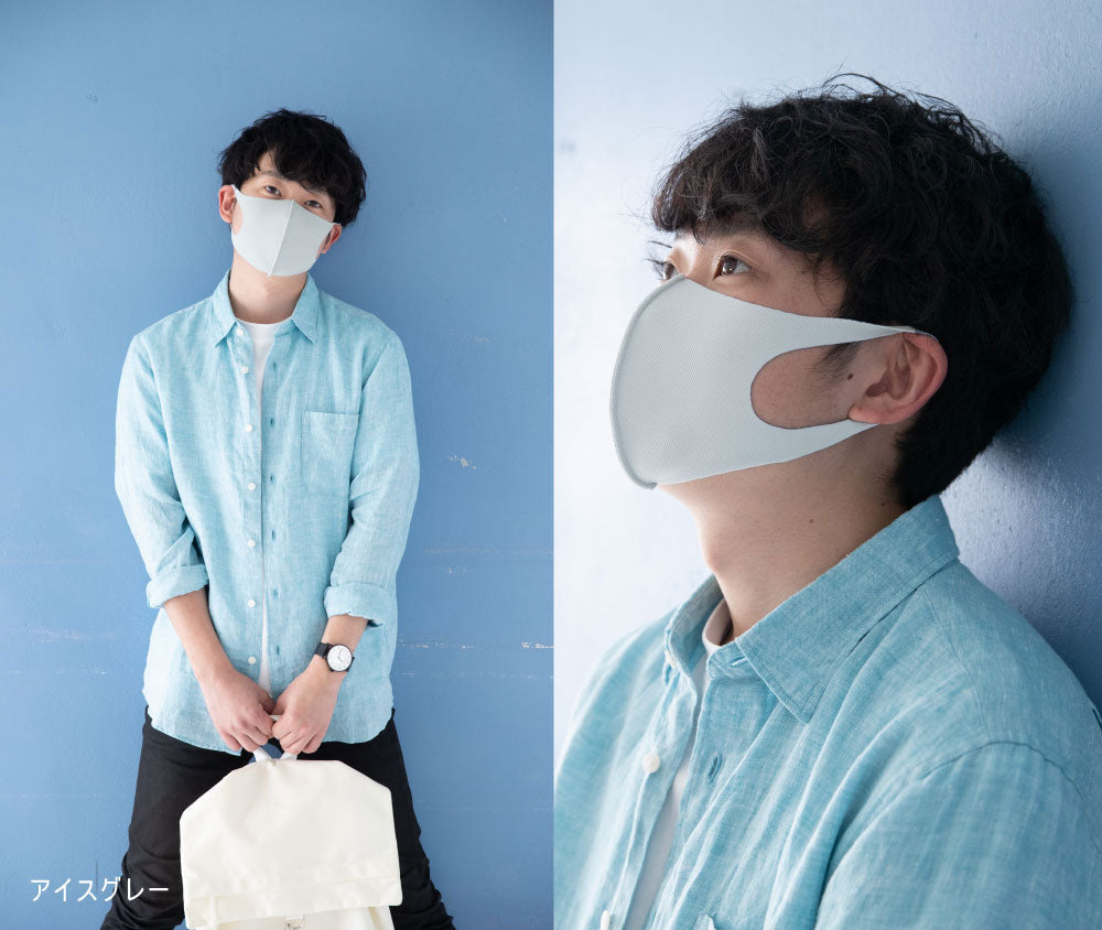 【日本製】洗える超伸縮さらピタフィットマスクCOOL2枚組(品番M-003)