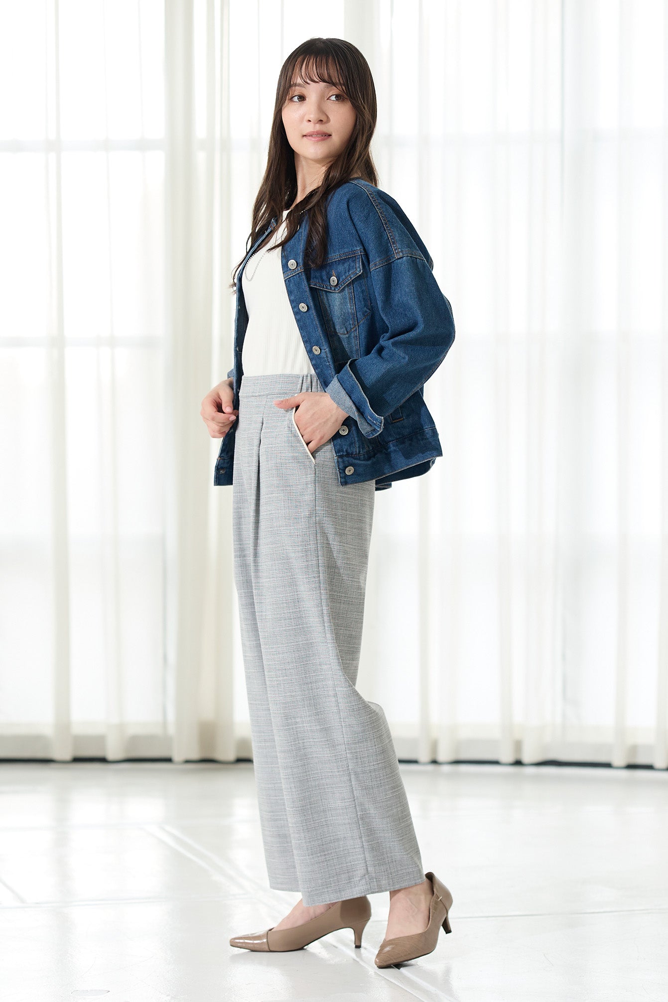 【SALE】スラブ調ポケットパイピング ワイド