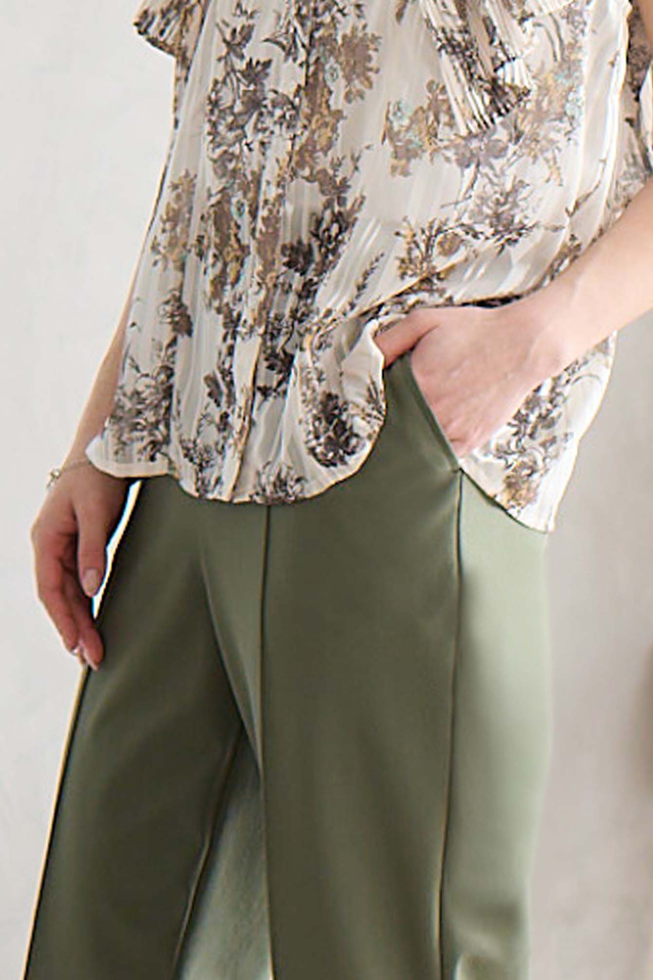 【おまとめ割 対象】サーラドライ 吸水速乾 接触冷感 イージースラックス テーパード