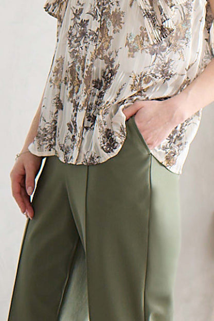 【おまとめ割 対象】サーラドライ 吸水速乾 接触冷感 イージースラックス テーパード