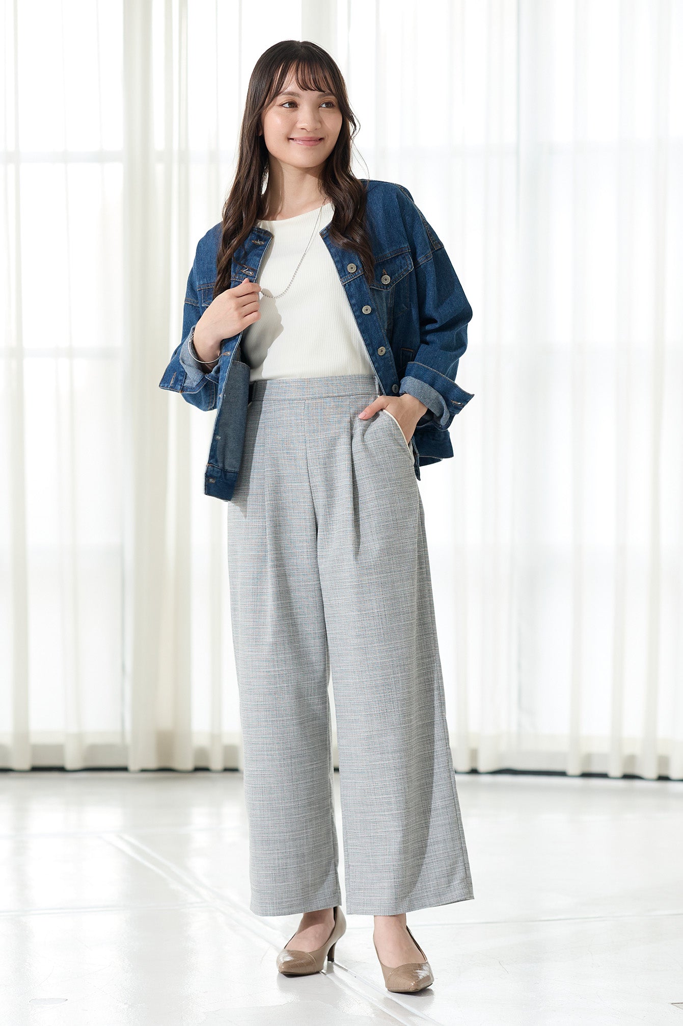 【SALE】スラブ調ポケットパイピング ワイド