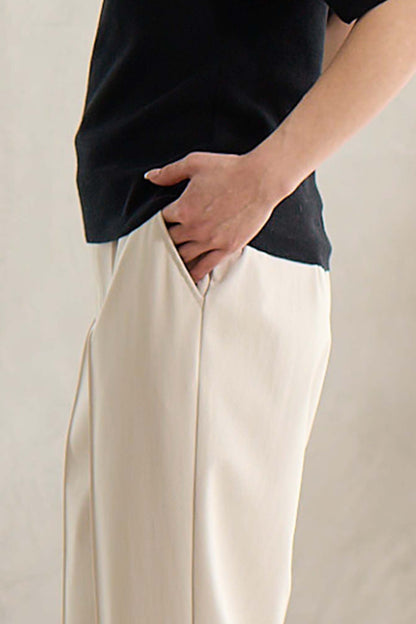 【おまとめ割 対象】サーラドライ 吸水速乾 接触冷感 イージースラックス テーパード