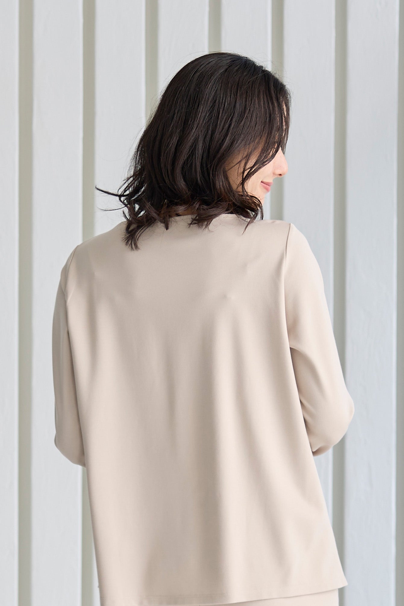 【SALE】スムースレーヨン サイドスリットプルオーバー