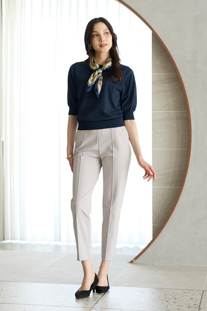 【おまとめ割 対象】サーラドライ 吸水速乾 接触冷感 イージースラックス テーパード