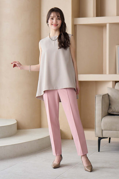 【おまとめ割 対象】サーラドライ 吸水速乾 接触冷感 イージースラックス テーパード