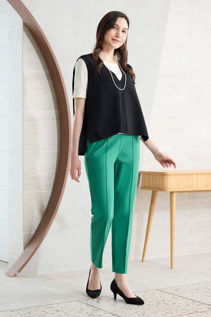 【おまとめ割 対象】サーラドライ 吸水速乾 接触冷感 イージースラックス テーパード