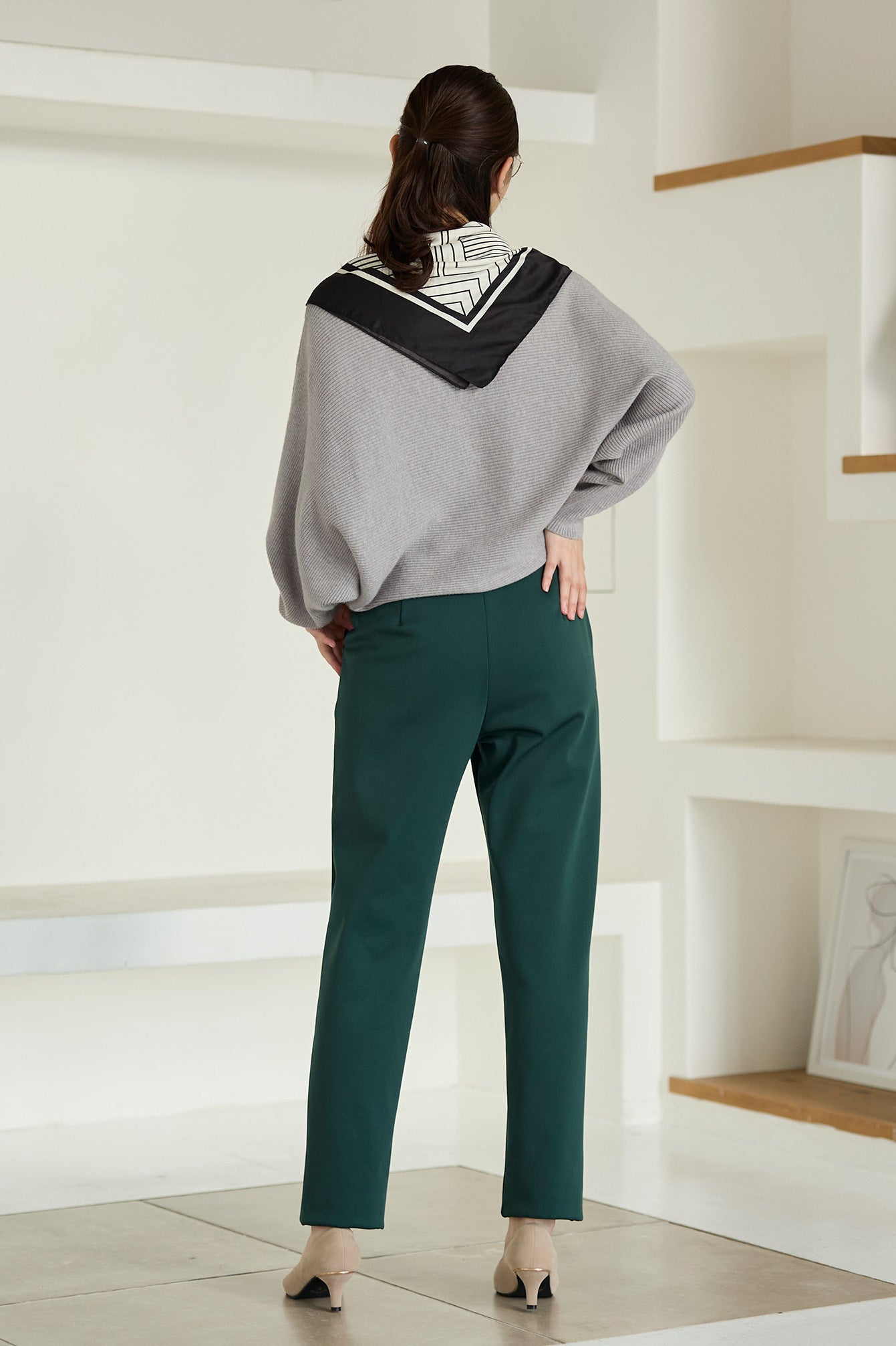 【特別お試し価格】すふれ起毛プラス 蓄熱保温 イージースラックス テーパード＆デニムプリントワイド