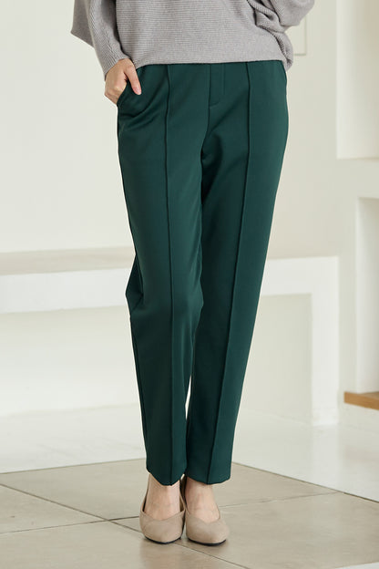 【特別お試し価格】すふれ起毛プラス 蓄熱保温 イージースラックス テーパード＆デニムプリントワイド