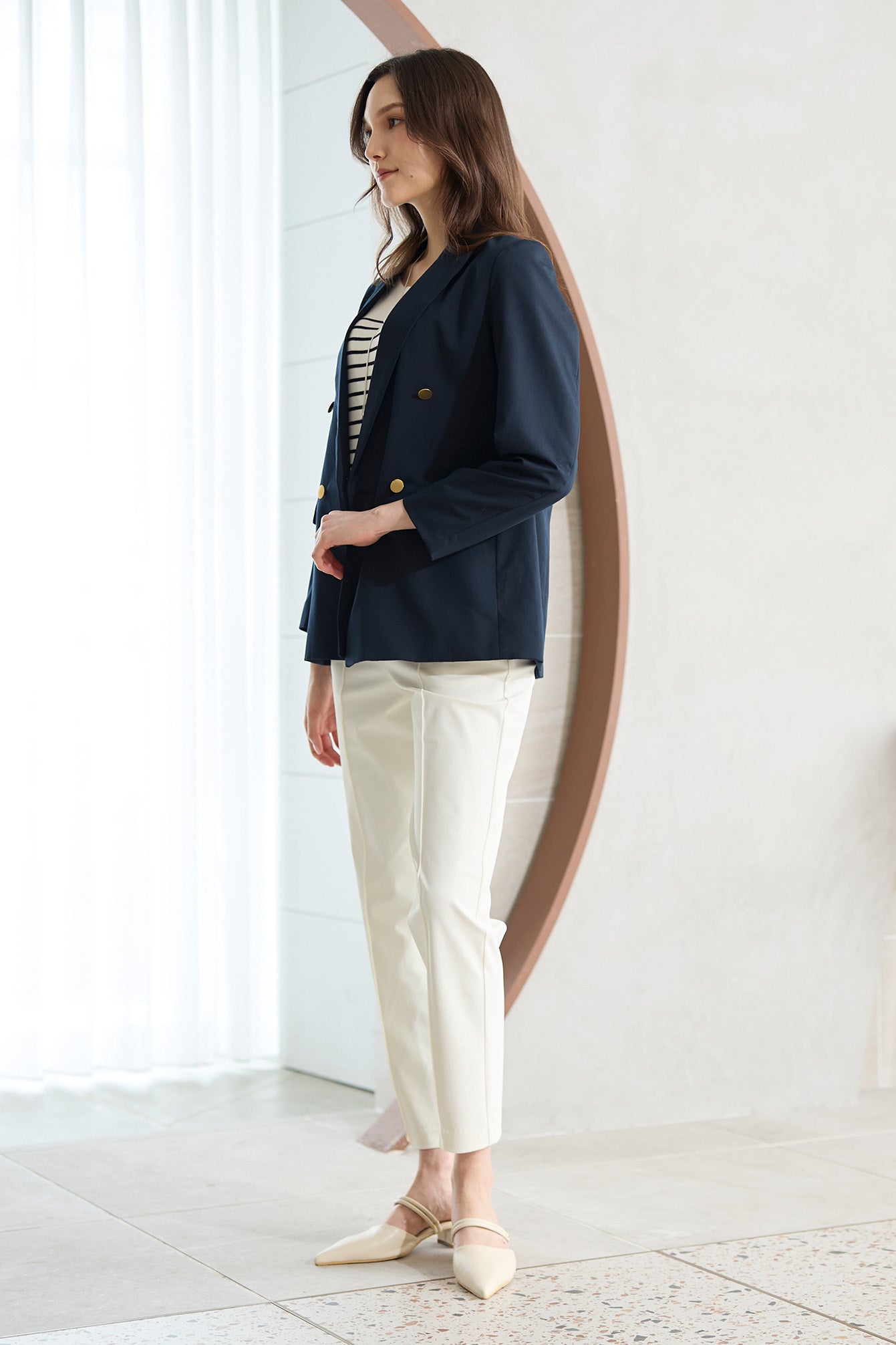 【おまとめ割 対象】サーラドライ 吸水速乾 接触冷感 イージースラックス テーパード