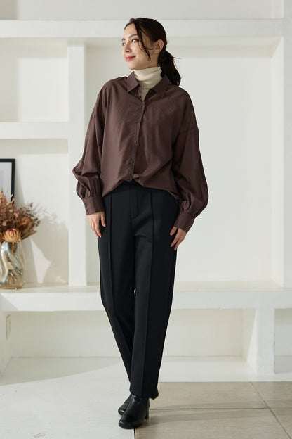 【特別お試し価格】すふれ起毛プラス 蓄熱保温 イージースラックス テーパード＆デニムプリントワイド