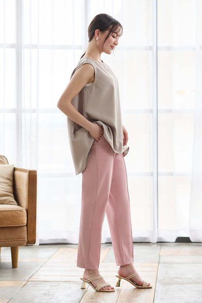 【おまとめ割 対象】サーラドライ 吸水速乾 接触冷感 イージースラックス テーパード