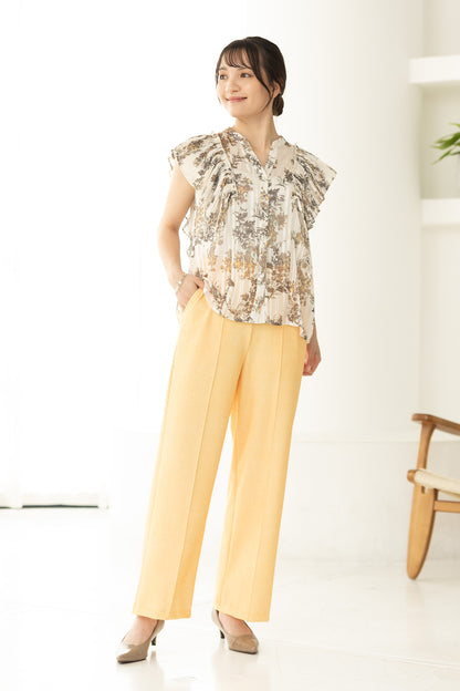 メッシュデニム ワイドストレート