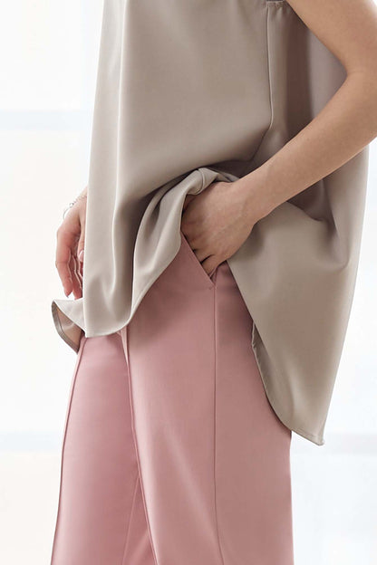 【おまとめ割 対象】サーラドライ 吸水速乾 接触冷感 イージースラックス テーパード