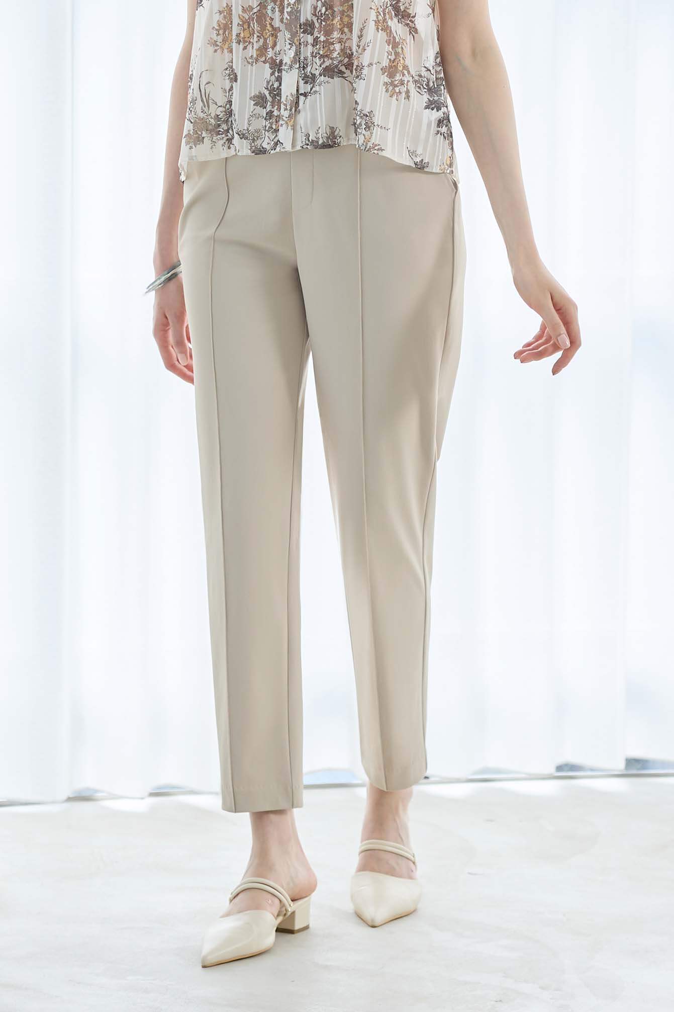 【おまとめ割 対象】サーラドライ 吸水速乾 接触冷感 イージースラックス テーパード