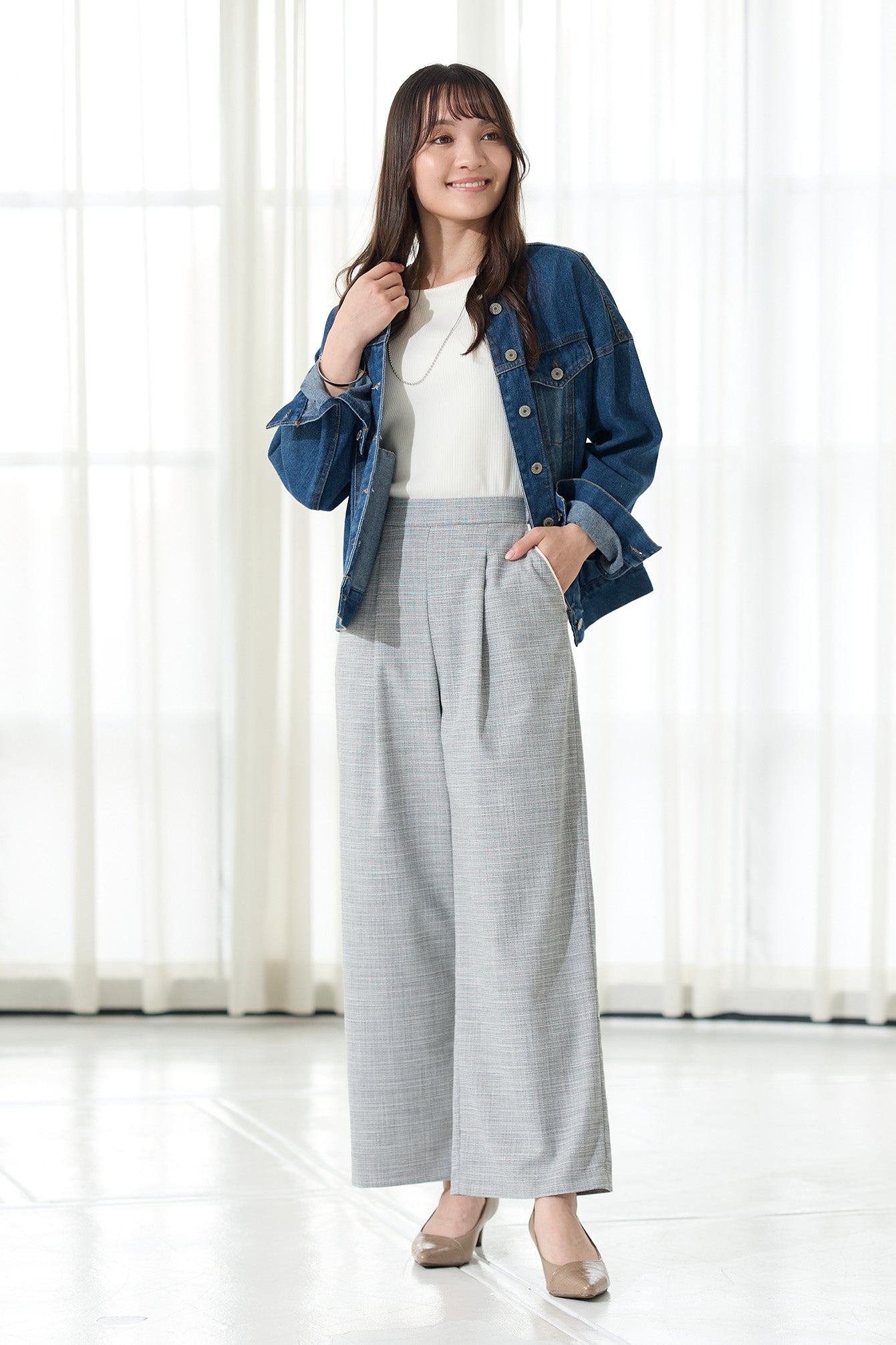 【SALE】スラブ調ポケットパイピング ワイド