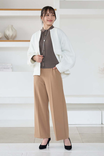 ウーリッチウォーム 吸湿発熱 センタープリーツ ワイド