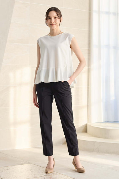 【おまとめ割 対象】サーラドライ 吸水速乾 接触冷感 イージースラックス テーパード