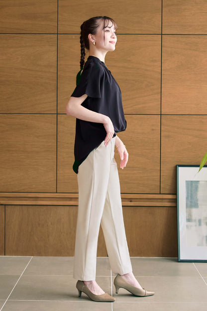 【おまとめ割 対象】サーラドライ 吸水速乾 接触冷感 イージースラックス テーパード