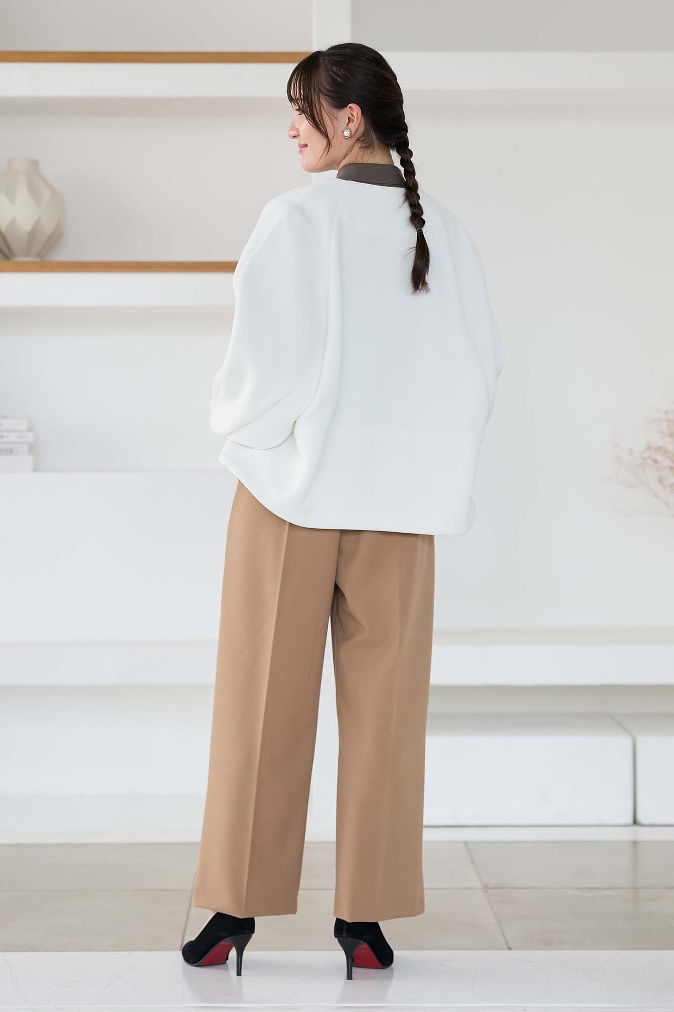 ウーリッチウォーム 吸湿発熱 センタープリーツ ワイド