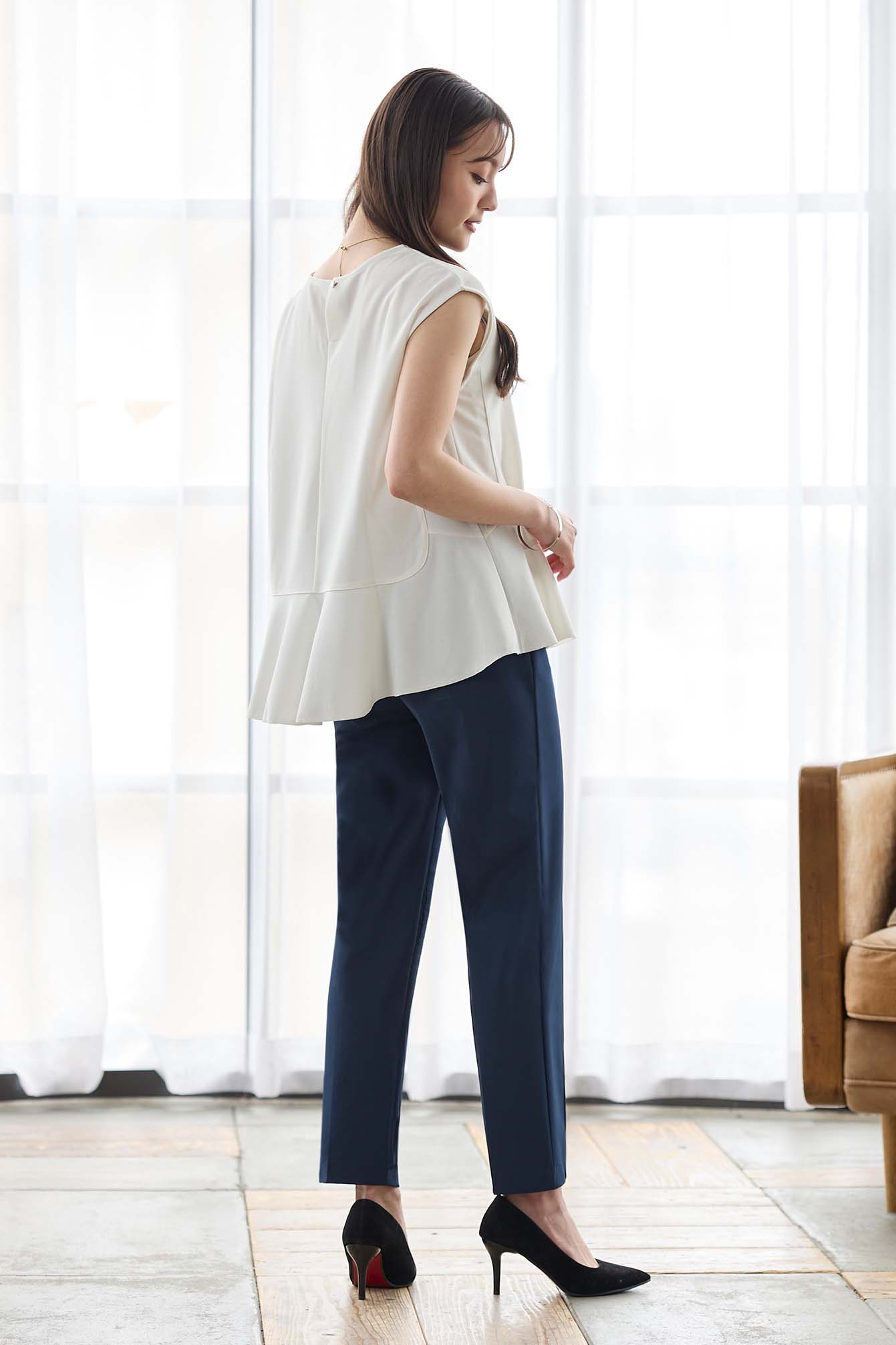 【おまとめ割 対象】サーラドライ 吸水速乾 接触冷感 イージースラックス テーパード