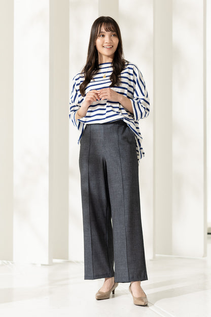 メッシュデニム ワイドストレート