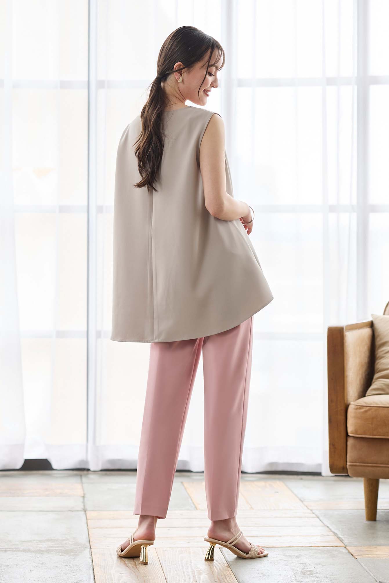 【おまとめ割 対象】サーラドライ 吸水速乾 接触冷感 イージースラックス テーパード