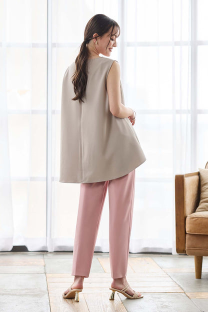 【おまとめ割 対象】サーラドライ 吸水速乾 接触冷感 イージースラックス テーパード