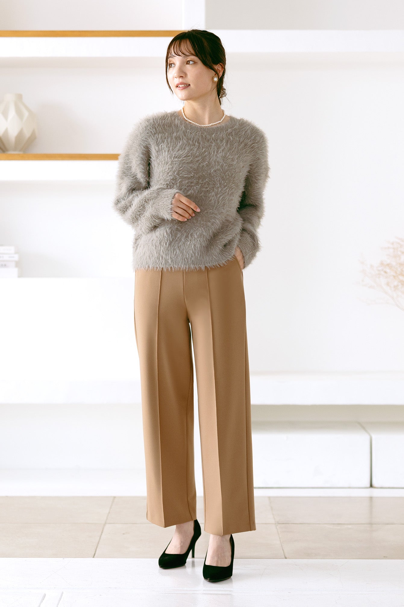 ウーリッチウォーム 吸湿発熱 イージースラックスワイド