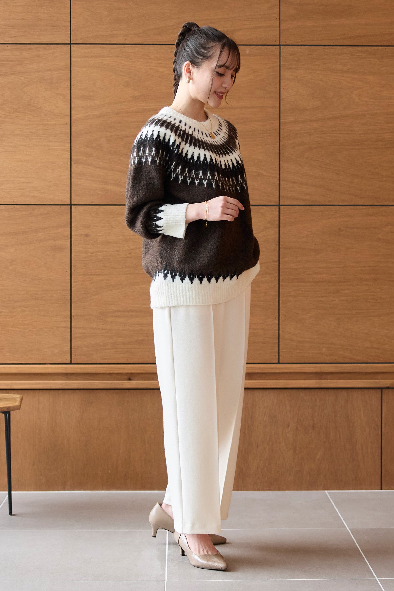 ウーリッチウォーム 吸湿発熱 センタープリーツ ワイド